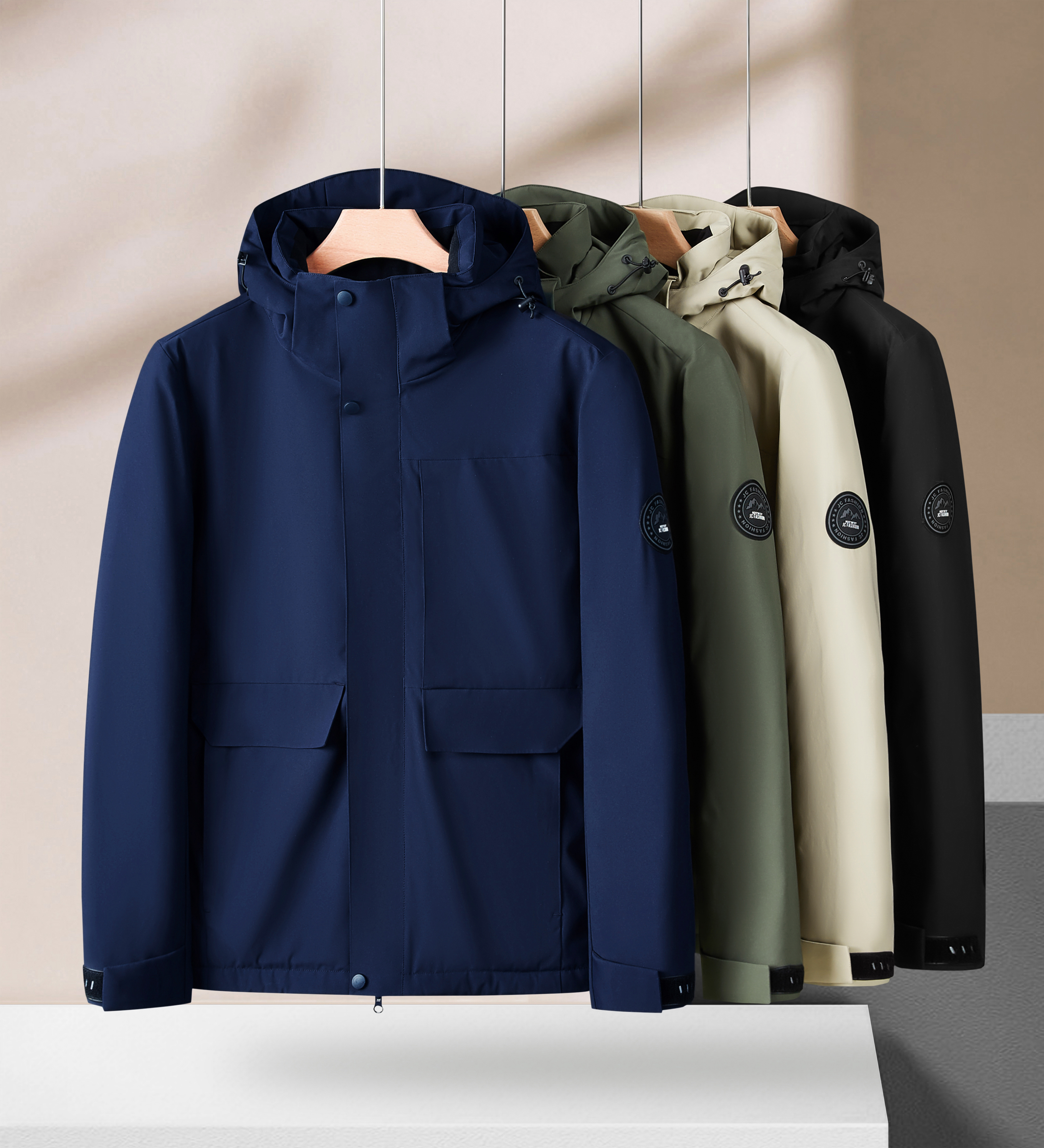 Teflon-Windjacke mit Dreifachschutz
